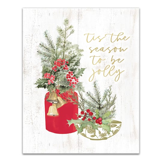Season Jolly Plants 16x20 Canvas Wall Art